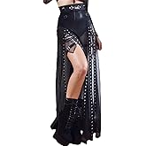 Insdark Goth Skirt Women Punk Emo Y2K Harajuku Preppy Vintage Rave Grunge Alt