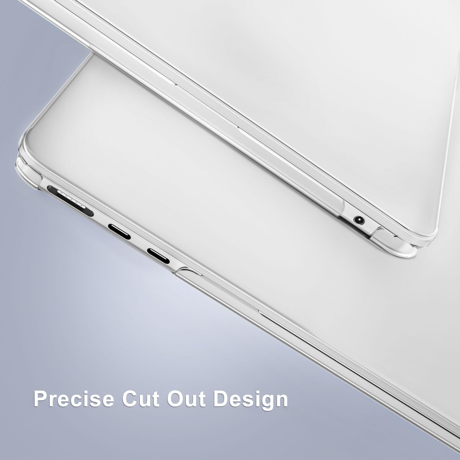 MOSISO Compatible with MacBook Air 13 inch Case 2025 2024 2023 2022 M4 A3240 M3 A3113 M2 A2681, Plastic Hard Shell&Keyboard Cover&Screen Film&Type C for MacBook Air 13.6 inch Case, Crystal Clear