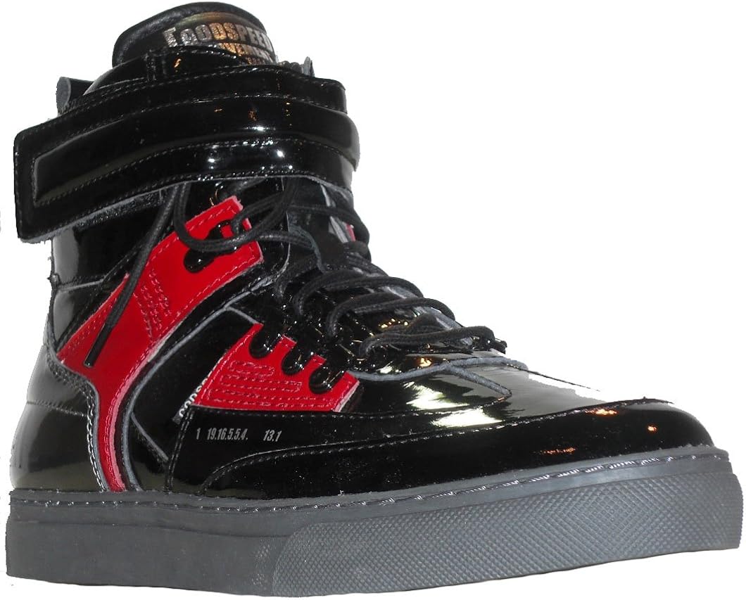 mens designer black high top sneakers