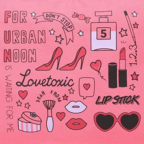 Amazon ラブトキシック Lovetoxic コスメ柄トートバッグ ピンク Free ガールズ 通販