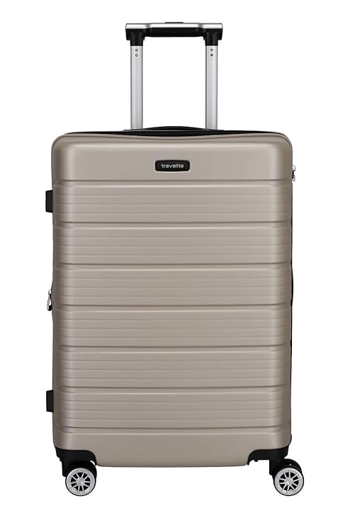 Travelite Funktionaler, smarter, starker, sportlich-eleganter Business-Reisekoffer Hartschalen Trolley Soho Koffer, 66 cm, 72