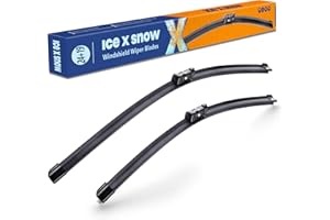 Icexsnow 24"+19" Water Repellent Windshield Wiper Blades Replacement for Volkswagen Jetta 2019-2011,Passat 2018-2012,VW CC 2017-2013 OEM Quality All-Season Automotive Windshield Wiper Blades(Top Lock)
