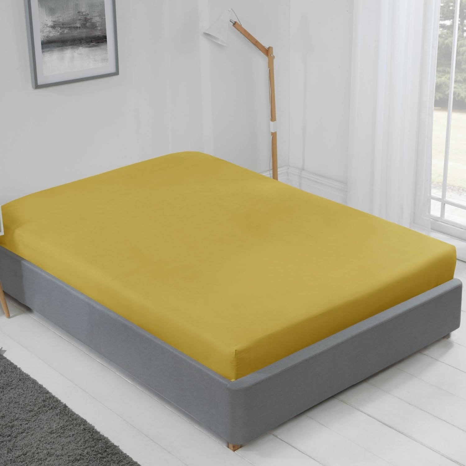 Emma Barclay Lyla Fitted Sheet in Ochre - Double