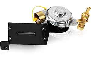 GERTRDTI 80477 Gas Grill Valve Regulator, Compatible with Weber Gas Grill Parts: Q100/Q120 Series 516002, 516501, 386001, 386002, Grill Regulator for Weber