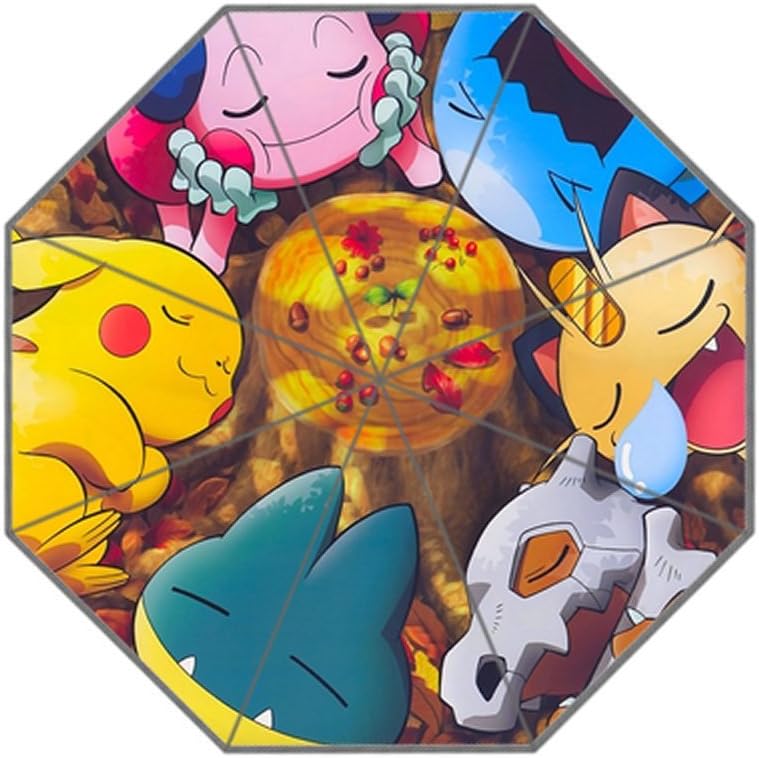 Custom Cartoon Pokemon UV Umbrella Travel Umbrella Automatic Umbrella