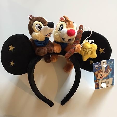 Amazon ディズニーランドパリ25周年限定 チップとデールカチューシャ おもちゃ おもちゃ