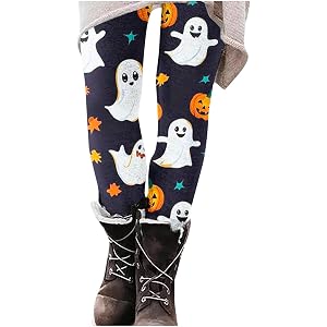 Leggings for Women Halloween Pants Holiday Print Workout Yoga Legging | Women Leggings,Halloween Pumpkin Print Pants,Holiday