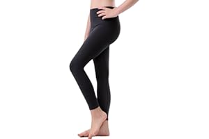 Yitoco Girls Athletic Leggings Kids Yoga Pants High Waisted Active Dance Running Workout Leggings