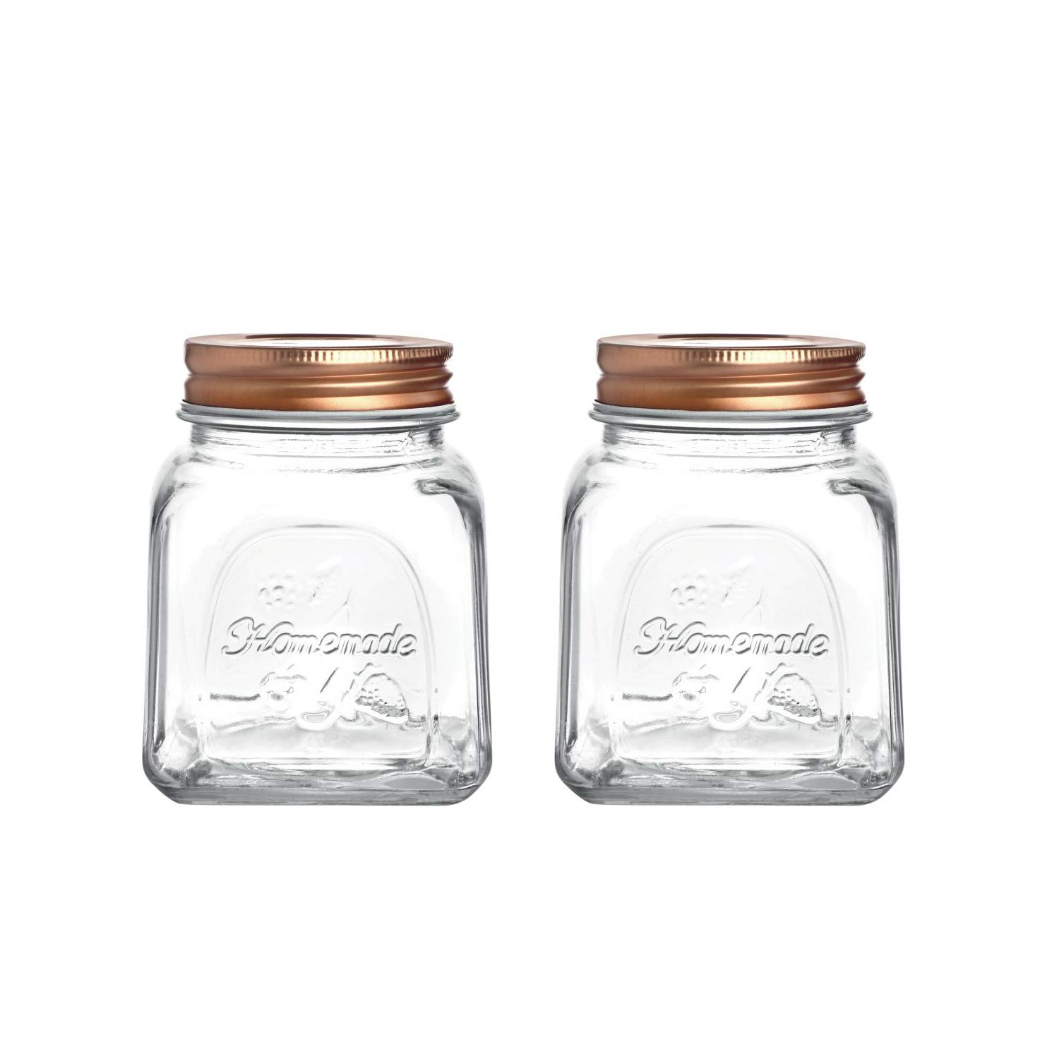 Buy Cello Glass Storage Jar 500 Ml, 2 Pieces, Transparent Online at