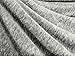 Premium Sherpa Melange Throw Blanket for Couch, Sofa by Pavilia | Soft, Fluffy, Plush, Warm, Cozy | Light Gray Fuzzy Lightweight Microfiber, Luxury Modern Reversible TV Blanket | 50 x 60 Inches
