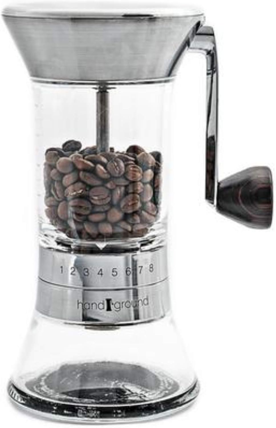 Handground Precision Coffee Grinder Manual Ceramic Burr Mill Brushed