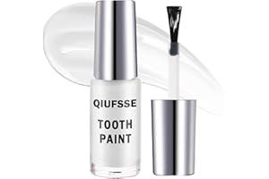 QIUFSSE White Teeth Paint Cosmetic,Temporary White Tooth Paint for Halloween Makeup,Professionally Create Rotten Teeth Makeup and Missing Teeth SFX,Safe,Quick Dry and Realistic（White）