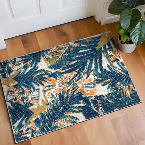 Rugshop Indoor/Outdoor Floral Tropical Durable Area Rug Multi 2'7" x 4'
