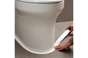 BLUEJUNWEI Caulk Tape - Updated Enhanced Adhesive, Caulk Tapes Waterproof Self Adhesive, Traditional Caulking Sealant Replacement, Caulking Strips for Toilet, Bathroom, Sink, Bathtub, Floor Wall Edge Protector