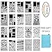 Bullet Journal Stencils,Plastic Planner Stencils Journal,DIY Drawing Template for Diary Notebook Scrapbook Craft Projects 20 Pack