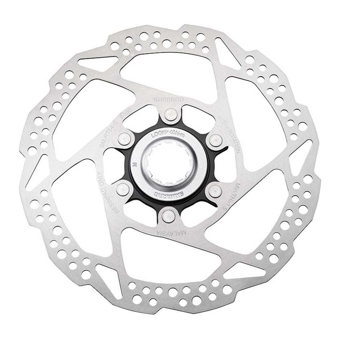 Shimano Deore SMRT54S Brake Disc Centre Lock silver Size:Durchmesser: 180 mm