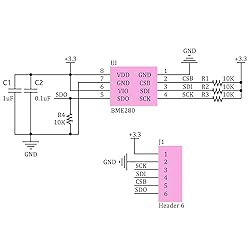 2PCS BME280 3.3V Sensor Module Atmospheric Pressure