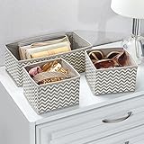 DIY Home Closet/ Drawer Storage Organizer set of 3. Chevron Taupe