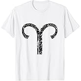 Zodiac Sign Aries (Vintage Black) Aries T-Shirt