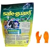 Safe-Guard 1.1 Mult Dewormer with USA Supply Premium Checmial Resistant Gloves and Pest Identification Card