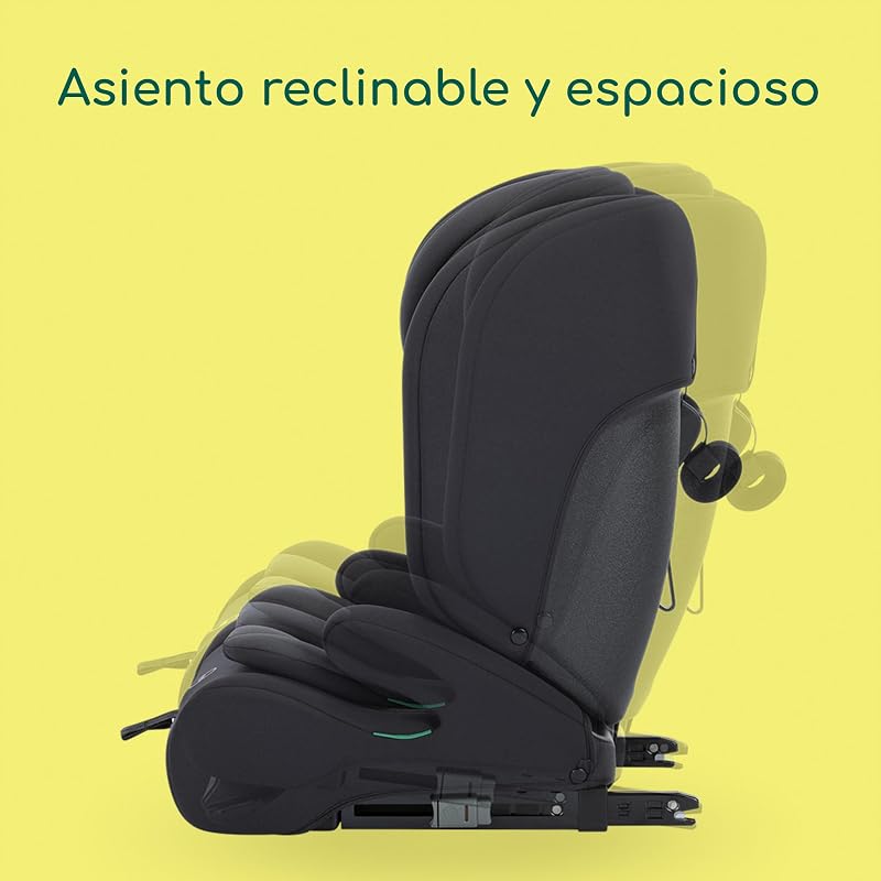 EverFix Plus i-Size, Cadeira de Carro ISOFIX, 76–150 cm, Preto Total