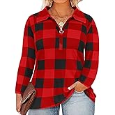 TIYOMI Plus Size Shirts Women Long Sleeves Tops Color Block Fashion Pattern Fall Winter Tunic Loose Fit XL-5XL 14W-28W