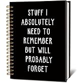 LIANGW Funny Notebooks for Work, Funny Work Gifts for Coworkers & Boss, Coworker Office Gifts for Men Women, Fun Spiral Notebooks Journals for Writing, Funny Office Supplies 5.5x8.3 Inch