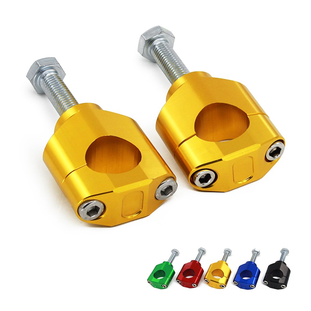 JFG RACING 1 1/8 28MM Red HandleBar Fat Bar Mounts Clamp Riser For