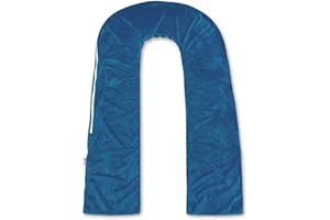 Meiz Full Body Pregnancy Pillow Cover – Pregnancy Pillow Case – Soft Velvet Maternity Body Pillow Replacement Cover - Fit 65" x 31" Pillow - King Size (Blue)