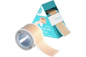 Dimora Silicone Medical Tape - Hypoallergenic First Aid Tapes with Easy Tear Design, Pain-Free Removal Surgical Tapes for Sensitive Skin, No Residue(1.6in x 59 in),1 Roll