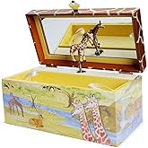 Enchantmints Giraffe Musical Jewelry Box Giraffe Spins to Around the World in 80 Days Treasure Storage