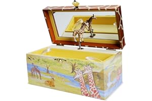 Enchantmints Giraffe Musical Jewelry Box Giraffe Spins to Around the World in 80 Days Treasure Storage
