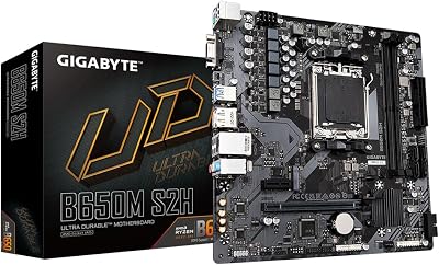 Gigabyte B650M S2H Motherboard AMD Ryzen 8000 PCIe 4.0 M.2 USB 3.2 Gen 1