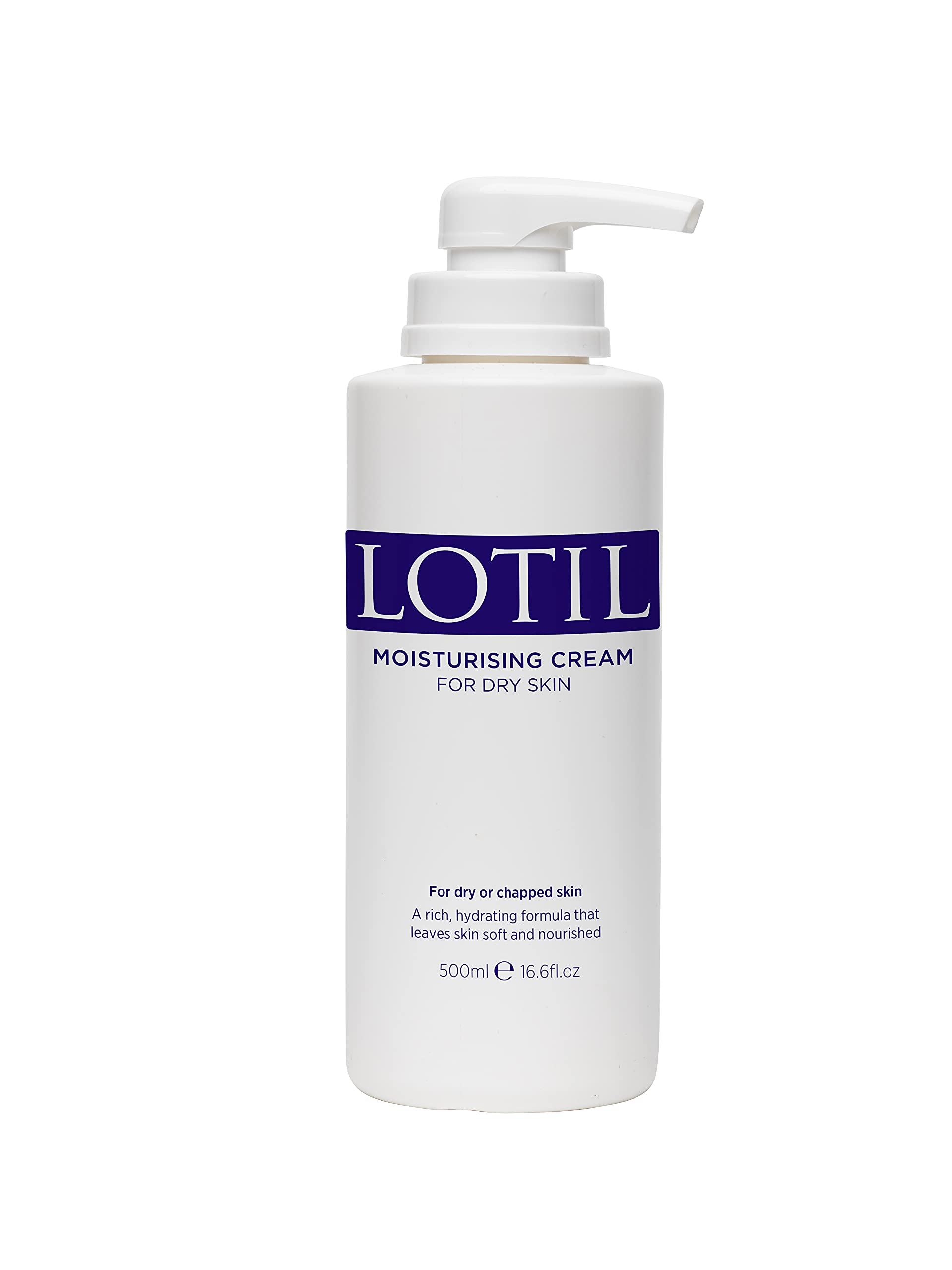 Lotil Moisturising Cream Pump Dispenser, 500 ml
