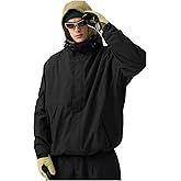 GSOU SNOW Mens Womens Ski Jacket Baggy Snowboard Coat Waterproof Shell Jacket Snow Hoodie Loose Fit For Winter Outdoor Sports