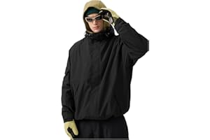 GSOU SNOW Mens Womens Ski Jacket Baggy Snowboard Coat Waterproof Shell Jacket Snow Hoodie Loose Fit For Winter Outdoor Sports