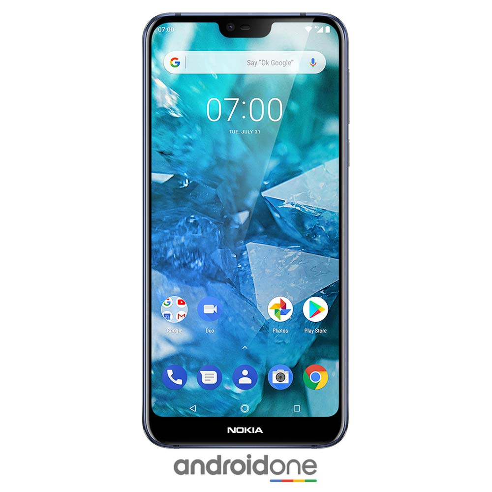 Nokia 7.1 - Android One - 64 GB - 12+5 MP Dual Camera - Dual SIM Unlocked  Smartphone (at&T/T-Mobile/MetroPCS/Cricket/H2O) - 5.84" FHD+ HDR Screen -  Blue ...