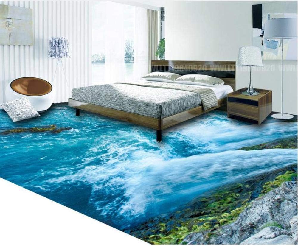 Amazon Com 3d Flooring Hd 3d Wallpaper Running Water Vinyl 3d