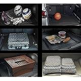 Filet Organisateur Pour Coffre De Voiture - Maille élastique Avec 4 Crochets, Universel (9 MOON)