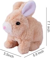 ZBATHTOY Easter Bunny Toy for Kids 1-3 Years Interactive Jumping Rabbit view 2