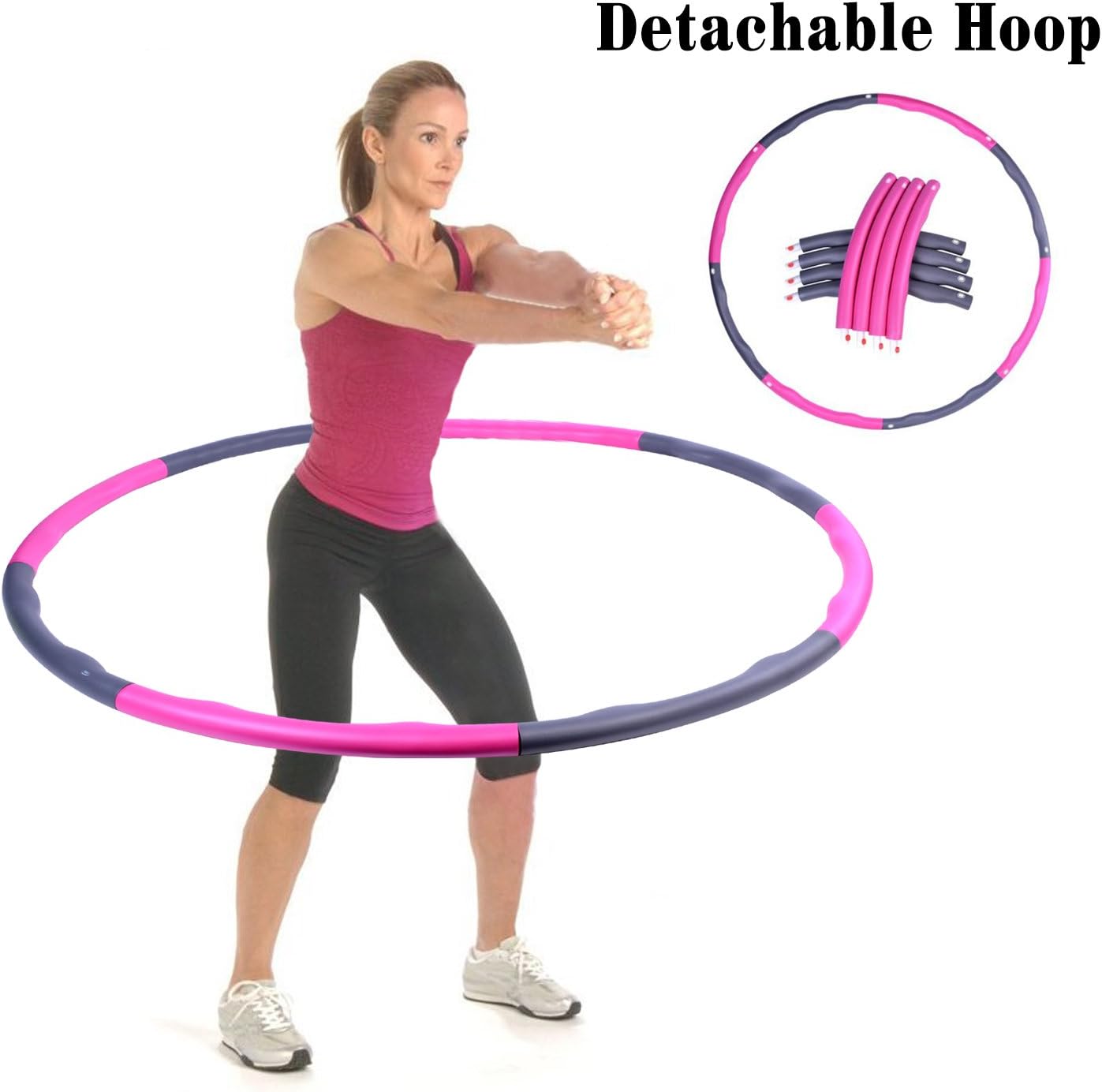 DIY Hula Hoop desmontable Aro Ejercicio de Fitness para Pérdida de ...