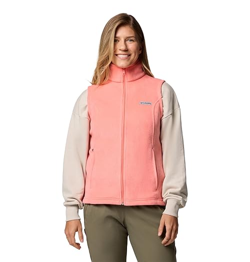 Columbia Womens Benton Springs Fleece Vest, Alpenglow, Large