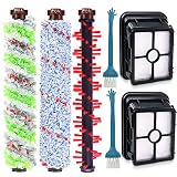 DEKIRU Compatible with Bissell Crosswave 1 Pack 2306 Multi-Surface Pet Brush Roll + 1 Pack 1934 Area Rug Brush Roll + 1 Pack Multi-Surface 1868 Brush Roll + 2 Pack 1866 Vacuum Filter Replacement Kit