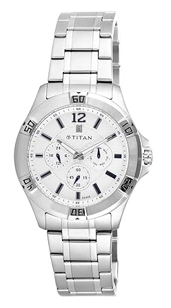 Titan Analog White Dial Mens Watch -NK1622SM02M