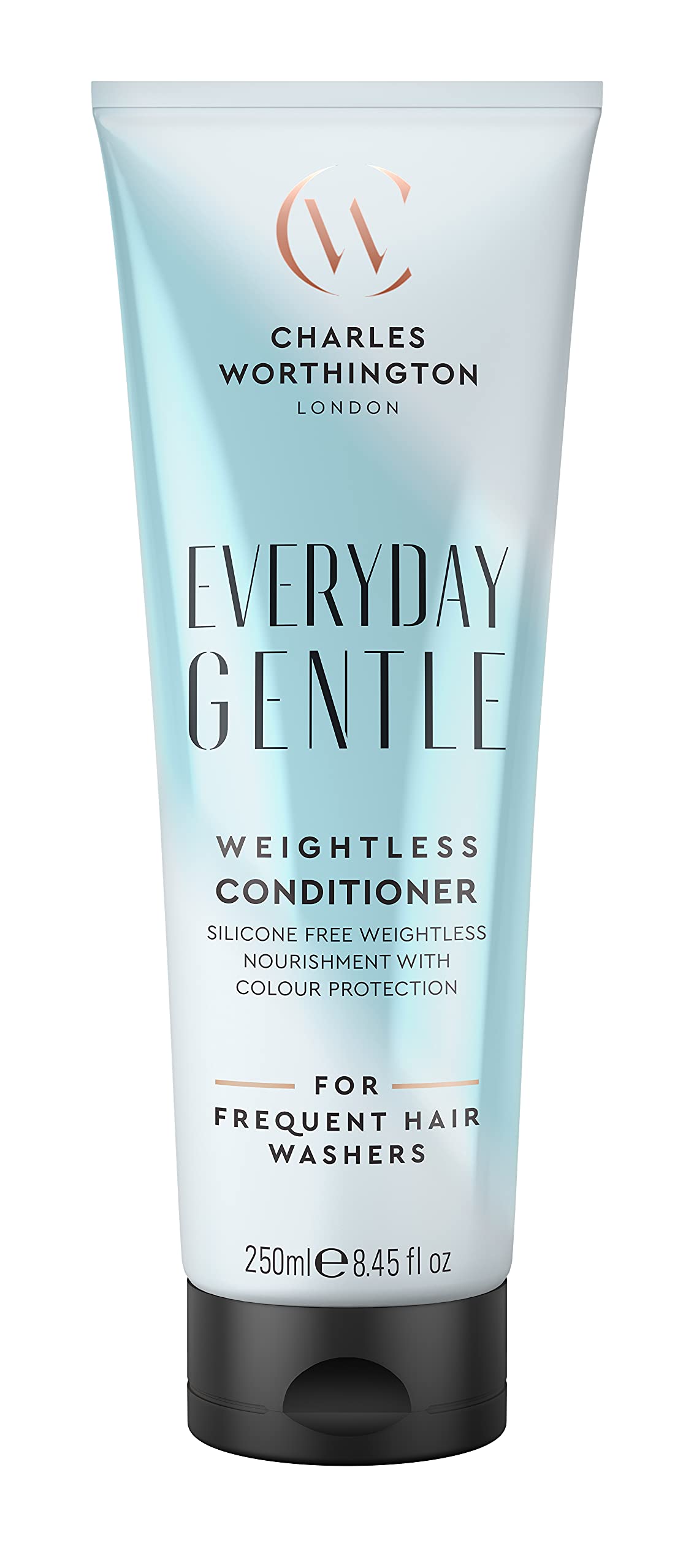 Charles Worthington Everyday Gentle Weightless Conditioner, Nourish and Protect, Salon Conditioner for Everyday Use, 250 ml