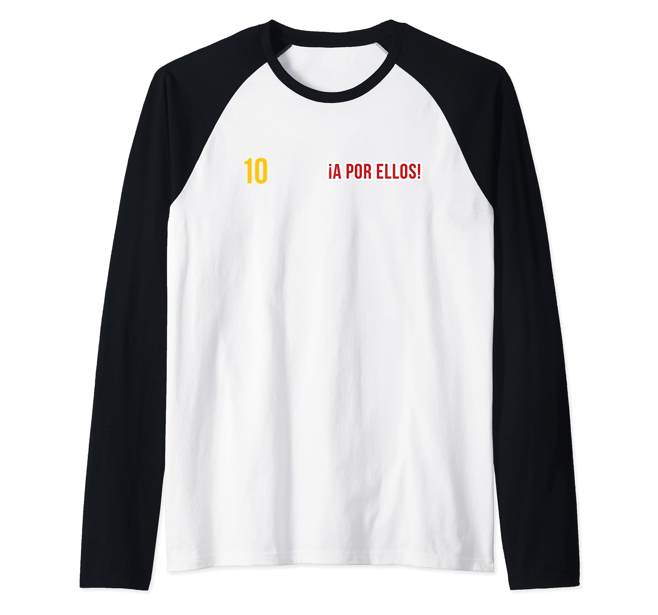 Spain Flag Raglan Baseball Tee