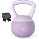 Soft Kettlebell, Safe Strength Training Kettle bell,Cushioned Impact Weight | Resistant Base and Anti-Slip Grip Weight, Kettlebells Set for Home Workouts and Men/Women/Beginners,With Non-slip Gloves