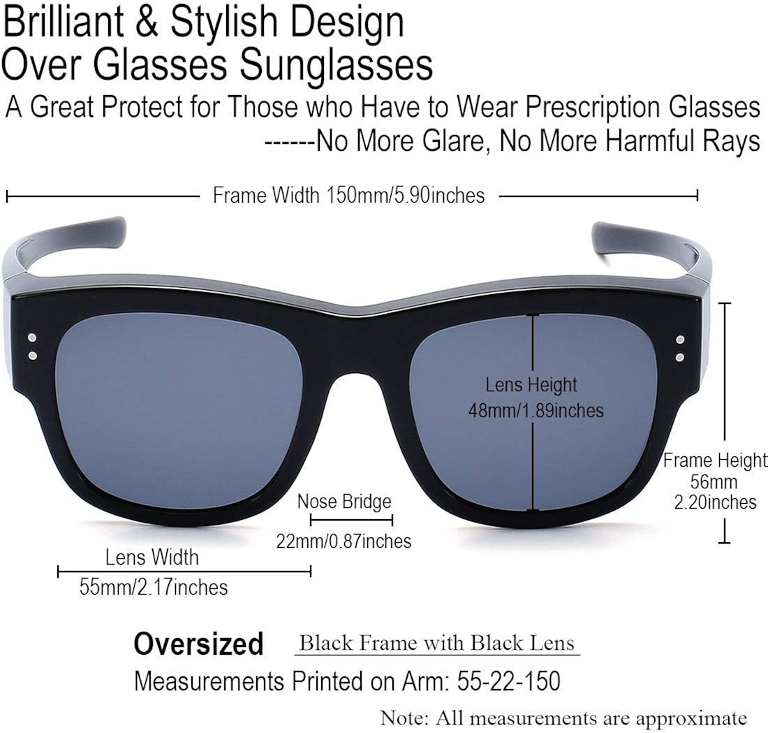 sunglasses lens height