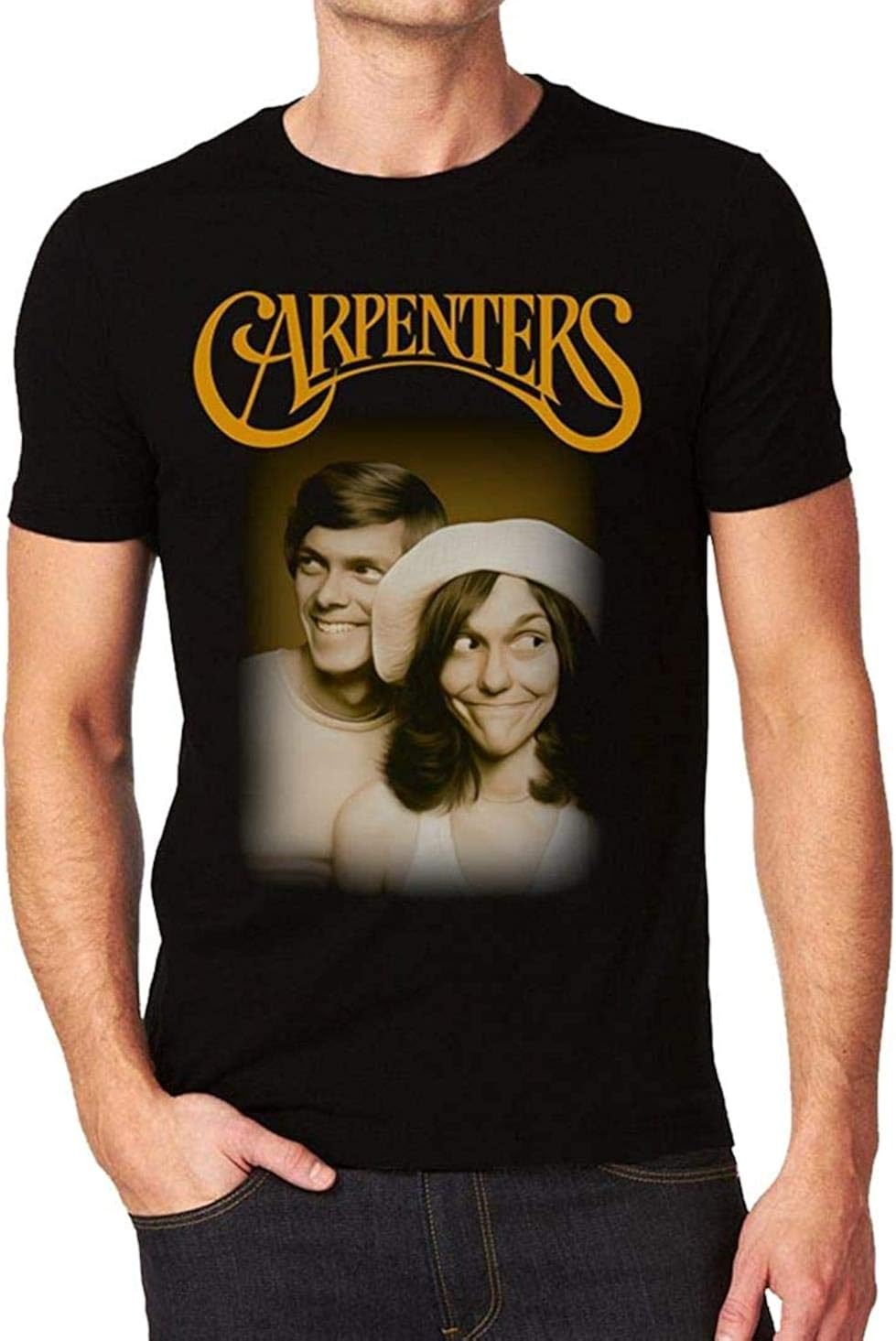 The Carpenters Band Face Singles 69-81 Music Tee Men’s T-Shirt: Amazon