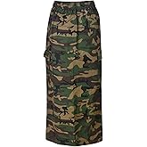 LEOROO Camo Skirts for Women Fashion Casual Cargo Skirt with Pockets Y2K Street